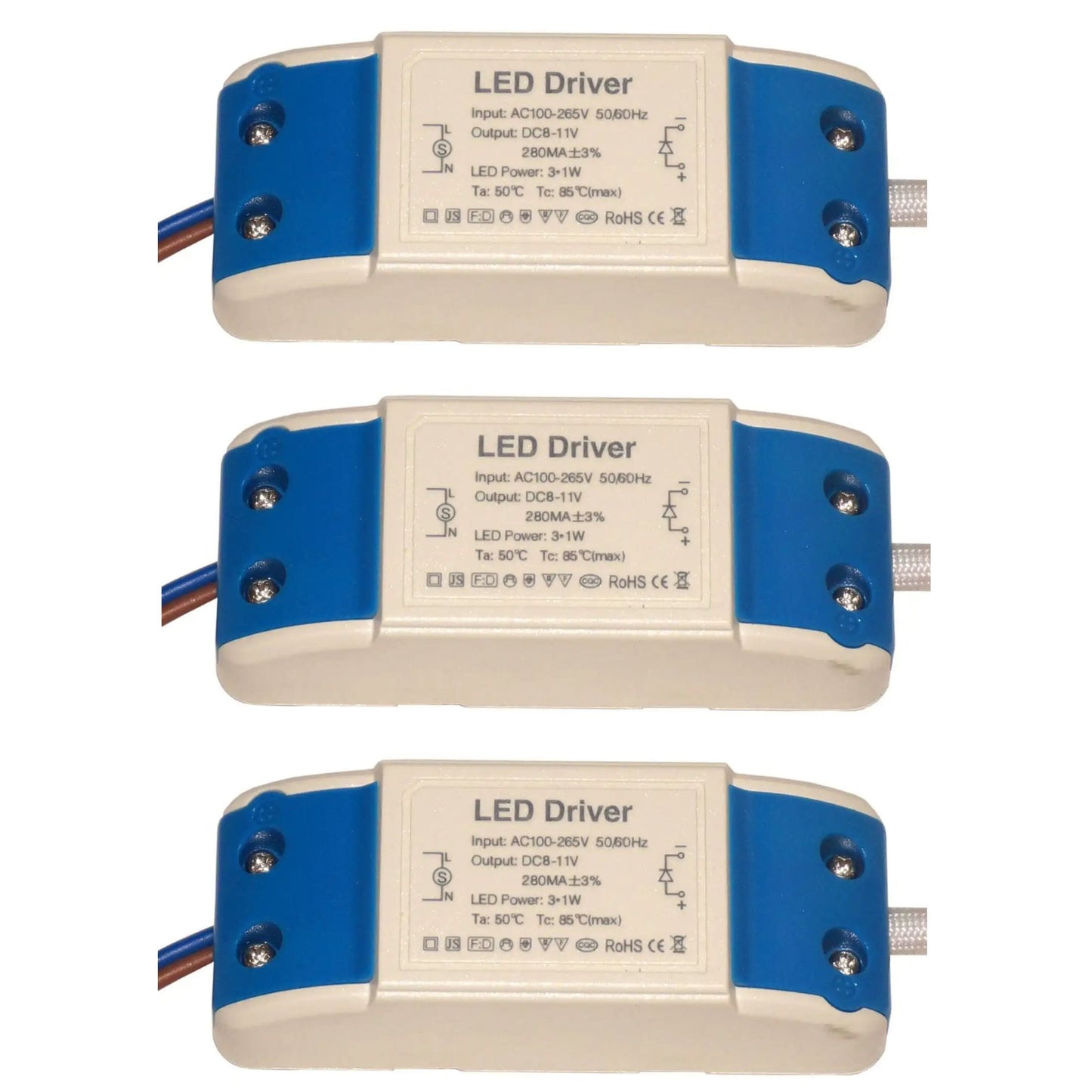 LED Driver DC 3W 8-11V Constant Current Low Voltage LED Transformer