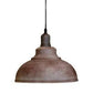 Vintage Retro Pendant Curvy Shade  Clay colors Metal Lampshade UK