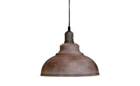 Vintage Retro Pendant Curvy Shade  Clay colors Metal Lampshade UK