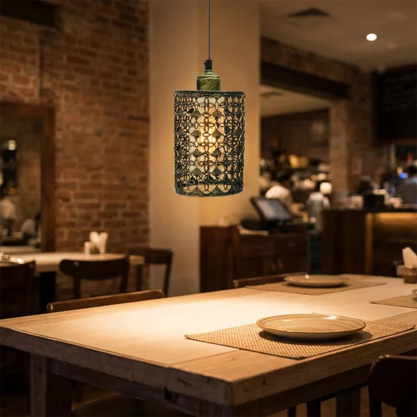 Modern Retro Style Drum Metal Ceiling Pendant Lampshade