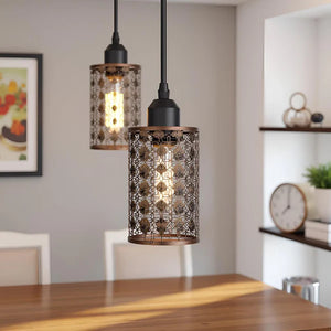 Modern Retro Style Drum Metal Ceiling Pendant Lampshade
