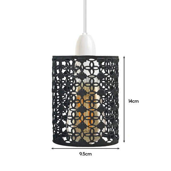 Modern Retro Style Drum Metal Ceiling Pendant Lampshade