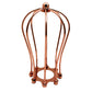 Balloon Shape Rustic Red Metal Wire Cage Lampshade