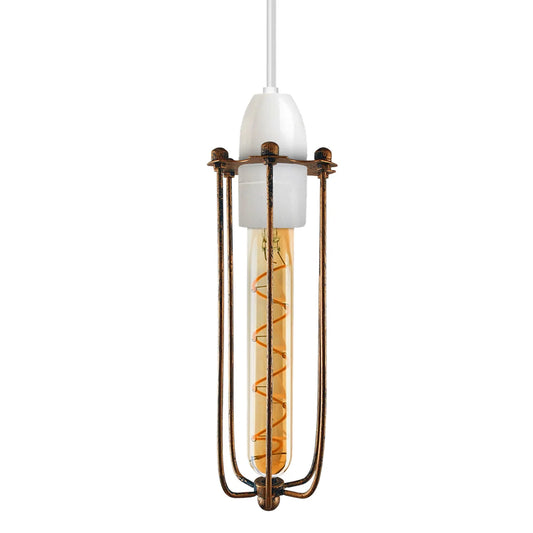 Brushed Copper Long Metal Wire Cage