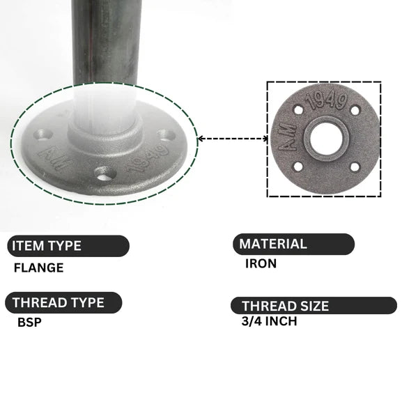 Industrial Iron Pipe Floor Flange – Black Pipe Fitting