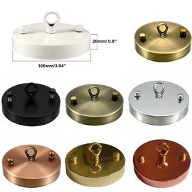 Single Point Copper Ceiling Rose with Hook for Fabric Flex Cable