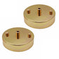 100mm Front Fitting 1 Outlet Metal Ceiling Rose