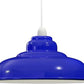 ceiling lampshade metal blue