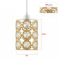 crystal-effect metal pendant shade