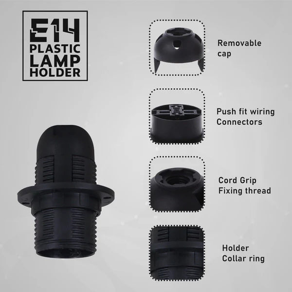  E27 black pendant lamp socket for modern lighting fixtures