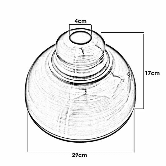  Curvy Dome Lamp Shades E27 UK Holder 