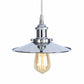 Vintage Metal E27 Chrome Pendant Light Shade