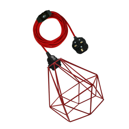 hanging lamp with plug