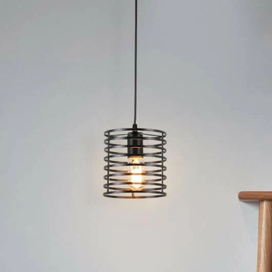 Easy Fit Metal Cage Light Shade Modern Industrial Style