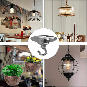 75mm Front Fitting Color Ceiling Hook With Single Point Drop Outlet Plate