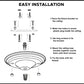 140mm Single Outlet Drop Metal Front Fitting Ceiling Rose