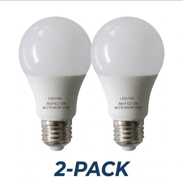 12W E27 A60 GLS LED Bulb – 1160lm 6400K Cool White