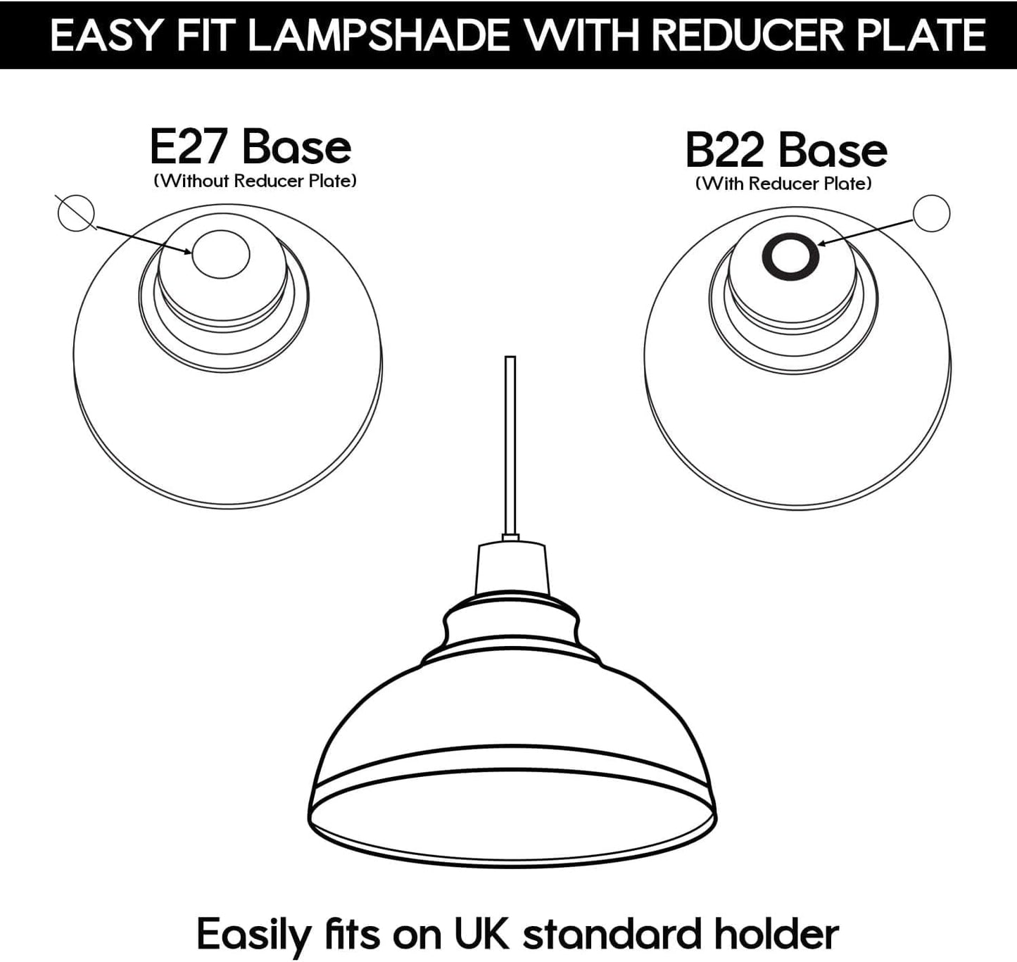 metal dome lampshade