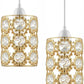 metal lampshade crystal-effect design