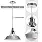 Vintage Metal E27 Chrome Pendant Light Shade