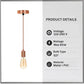Ceiling Rose E27 Screw 2 Pendant Light | Fabric Flex Lamp Holder ~2486