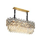 Modern Large Crystal Chandeliers LED Ceiling Light Pendant Lamp Living Room UK