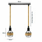 Retro Hemp Rope Hanging Ceiling Pendant light with Hemp cage