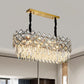 Modern Large Crystal Chandeliers LED Ceiling Light Pendant Lamp Living Room UK