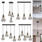 Vintage Industrial Black Cage Pendant Lights – 1/3/5 Way Ceiling Lamp