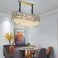 Modern Large Crystal Chandeliers LED Ceiling Light Pendant Lamp Living Room UK