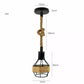 Retro Hemp Rope Hanging Ceiling Pendant light with Hemp cage