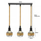 Retro Hemp Rope Hanging Ceiling Pendant light with Hemp cage