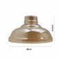 Industrial Amber Glass Ceiling Shade  Pendant Light Fixture