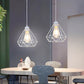 Metal Pendant Gold Light Shade Ceiling Industrial Geometric Wire Cage Lampshade Lamp