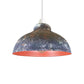 Vintage Retro Pendant Curvy Shade Army Cama , Green Cama, Clay colors Metal Lampshade