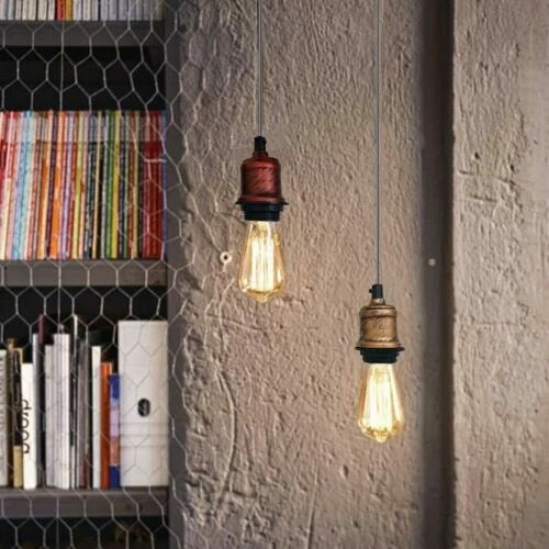 Vintage Metal  95cm Hanging Ceiling  Pendant Light Fixture