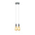 Vintage E27 Metal 2 Head Holder Ceiling Pendant Light with Adjustable Cable