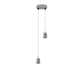 Vintage E27 Metal 2 Head Holder Ceiling Pendant Light with Adjustable Cable