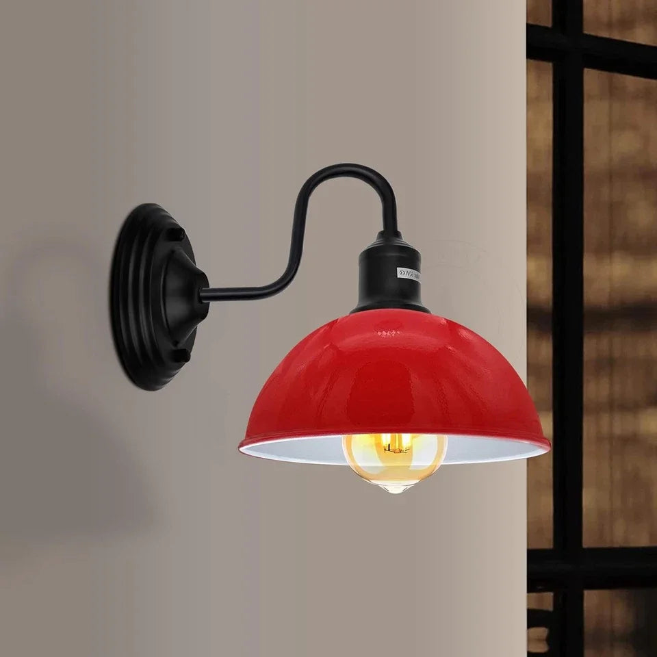Modern Retro Metal Dome Lampshade – Easy Fit E27