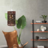 Easy Fit Brushed Brass Drum Lampshade | Retro Metal Shade