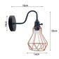 Classic Meets Modern: Vintage Cage Wall Lamp