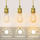 1m Brass E27 Pendant Light – Vintage Hanging Ceiling Light ~1698