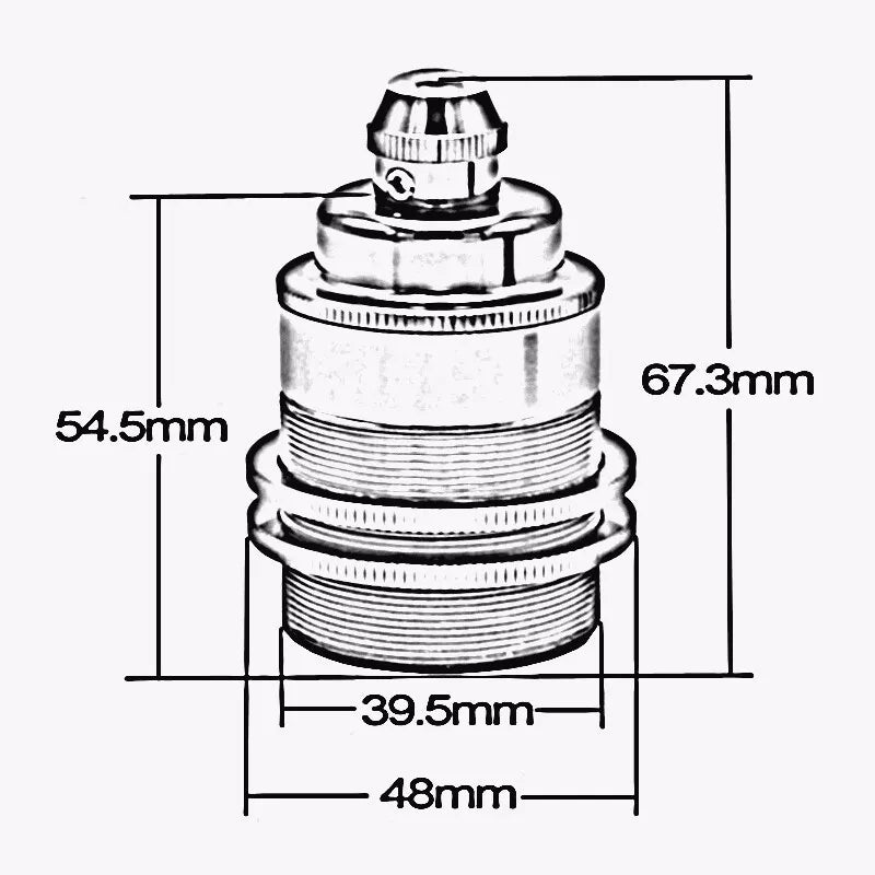 Threading Bulb Threaded Holder Yellow Brass E27 Base Screw Thread Bulb Socket Lamp Ho ...