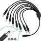 DC power supply splitter  8 way  Female to Male cable for CCTV security cameras