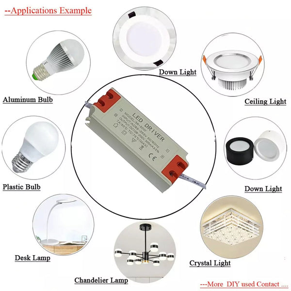 36-50W DC 108V–200V 300mAmp Output Voltage LED Driver by Guangye