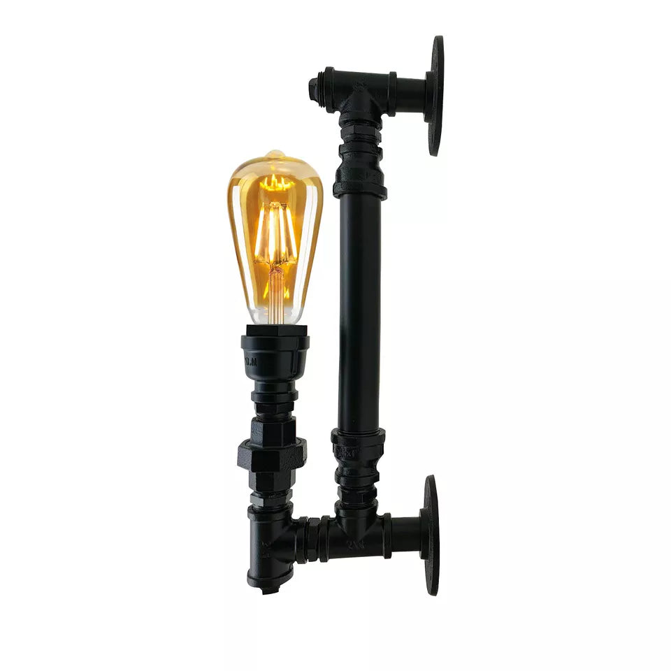 Industrial Rustic Wall Lamp Steampunk Water pipe Wall Light