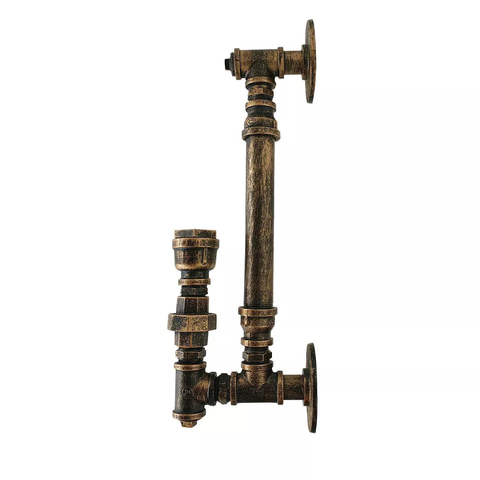 Industrial Rustic Wall Lamp Steampunk Water pipe Wall Light