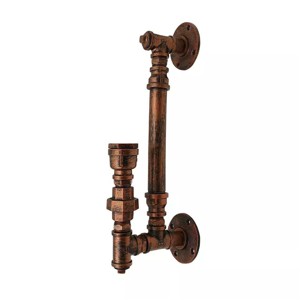 Industrial Rustic Wall Lamp Steampunk Water pipe Wall Light