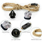 E27 Natural Hemp Rope Code With Plug In Pendant Lamp Light