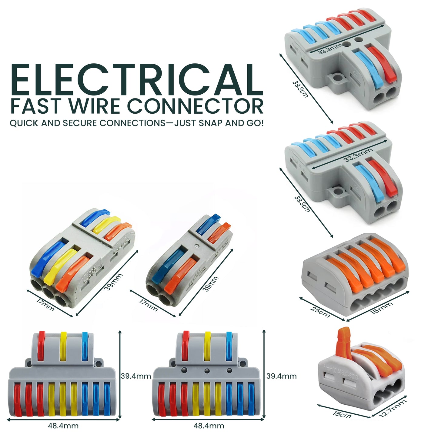 spring lever terminal block